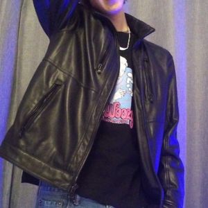 Michael kors leather jacket